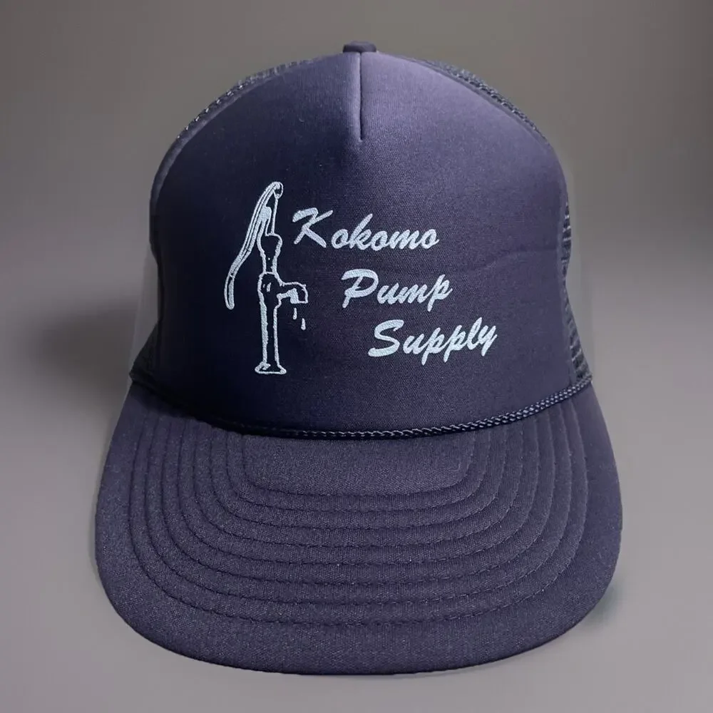 KOKOMO Pump Supply hat Navy Blue adjustable Snap-back cap